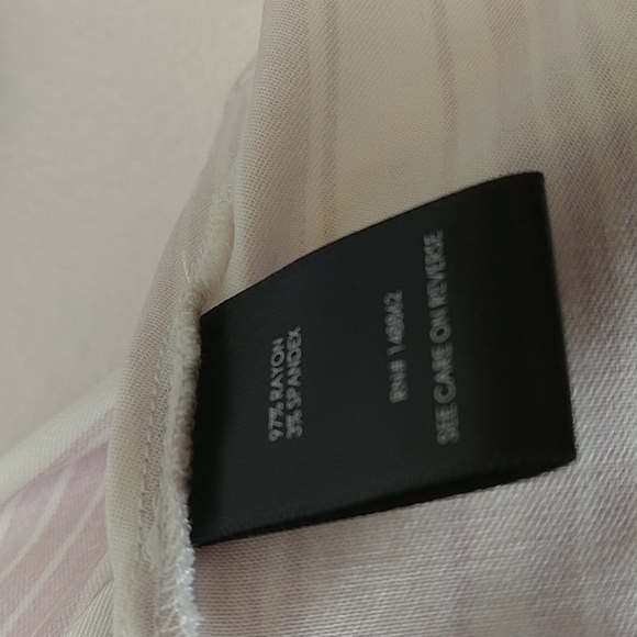 Torrid Purple and Ivory Stripe Challis Tunic Top Plus Size 00,  US M/L 10 - Picture 12 of 13